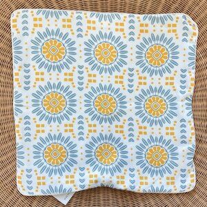 NEW Serena & Lily Campania Pillow Cover (24” SQ)-Canary Yellow/Coastal Blue